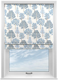 Coppice Faux Silk, Jean - Twist&Fit Roman Blind